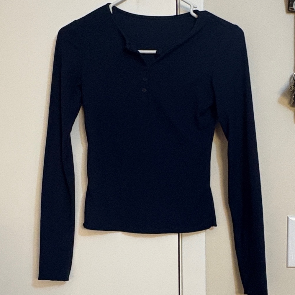 SHEIN Classic Black Long Sleeve Tee